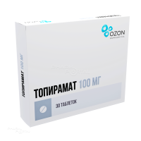 ТОПИРАМАТ 100мг N30 табл п.п.о. ОЗОН