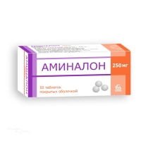 АМИНАЛОН 250мг N50 табл п.о. БОРИСОВСКИЙ ЗМП