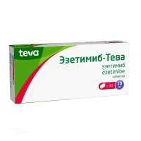 ЭЗЕТИМИБ-ТЕВА 10мг N30 табл АКТАВИС
