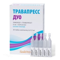 ТРАВАПРЕСС ДУО 5мг/мл+0.04мг/мл x 300мкл N30 кап глазн РОМФАРМ КОМПАНИЯ