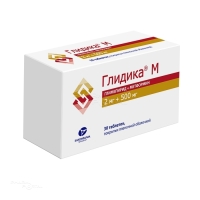 ГЛИДИКА М 2мг+500мг N30 табл п.п.о. КАНОНФАРМА ПРОДАКШН