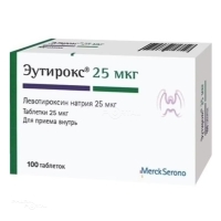 ЭУТИРОКС 25мкг N100 табл МЕРК