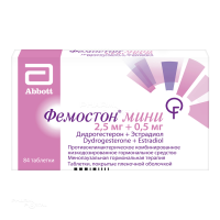 ФЕМОСТОН МИНИ 2.5мг+500мкг N84 табл п.п.о. АББОТТ БИОЛОГИКАЛС