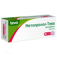 МЕТОПРОЛОЛ-ТЕВА 100мг N30 табл МЕРКЛЕ