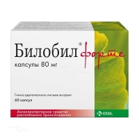 БИЛОБИЛ ФОРТЕ 80мг N60 капс КРКА, Д. Д., НОВО МЕСТО