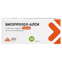 БИСОПРОЛОЛ-АЛСИ 2.5мг N30 табл АЛСИ ФАРМА