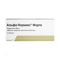 АЛЬФА НОРМИКС ФОРТЕ 550мг N14 табл п.п.о. АЛЬФАСИГМА