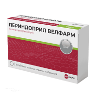 ПЕРИНДОПРИЛ ВЕЛФАРМ 5мг N30 табл п.п.о. ВЕЛФАРМ-М