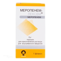 МЕРОПЕНЕМ-ЛЕКСВМ 1г x 1г N1 пор д/пригот р-ра в/в введ РУЗФАРМА
