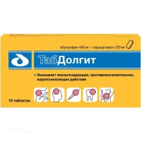 ТАБДОЛГИТ 400мг+325мг N10 табл п.п.о. НПО ФАРМВИЛАР