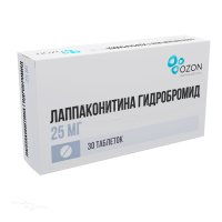 ЛАППАКОНИТИНА ГИДРОБРОМИД 25мг N30 табл ОЗОН