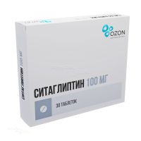 СИТАГЛИПТИН 100мг N30 табл п.п.о. ОЗОН