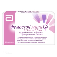 ФЕМОСТОН МИНИ 2.5мг+500мкг N28 табл п.п.о. АББОТТ БИОЛОГИКАЛС