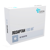 ЛОЗАРТАН 100мг N90 табл п.п.о. ОЗОН