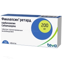 ФИНЛЕПСИН РЕТАРД 200мг N50 табл с пролонгир высв ТЕВА ОПЕРАТИОНС ПОЛАНД