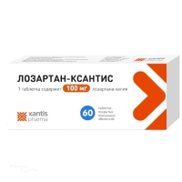 ЛОЗАРТАН-КСАНТИС 100мг N60 табл п.п.о. АЛСИ ФАРМА
