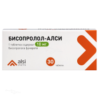 БИСОПРОЛОЛ-АЛСИ 10мг N30 табл АЛСИ ФАРМА