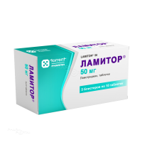 ЛАМИТОР 50мг N50 табл ТОРРЕНТ ФАРМАСЬЮТИКАЛС