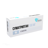 СУМАТРИПТАН 100мг N6 табл п.п.о. ОЗОН