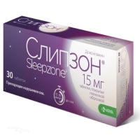СЛИПЗОН 15мг N30 табл п.п.о. КРКА, Д. Д., НОВО МЕСТО