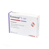 КОНКОР 5мг N30 табл п.п.о. НАНОЛЕК