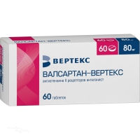 ВАЛСАРТАН-ВЕРТЕКС 80мг N60 табл п.п.о. ВЕРТЕКС