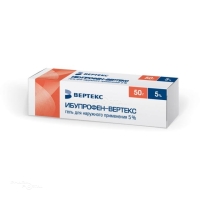 ИБУПРОФЕН-ВЕРТЕКС 5% x 50г N1 гель д/наружн прим ВЕРТЕКС