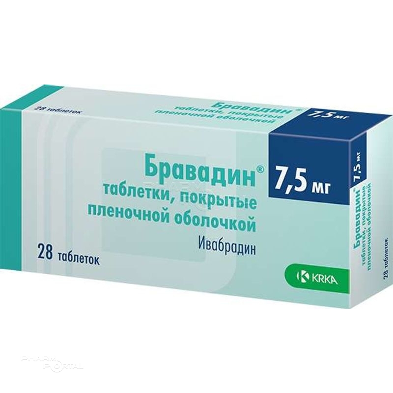 БРАВАДИН 7.5мг N28 табл п.п.о. КРКА-РУС