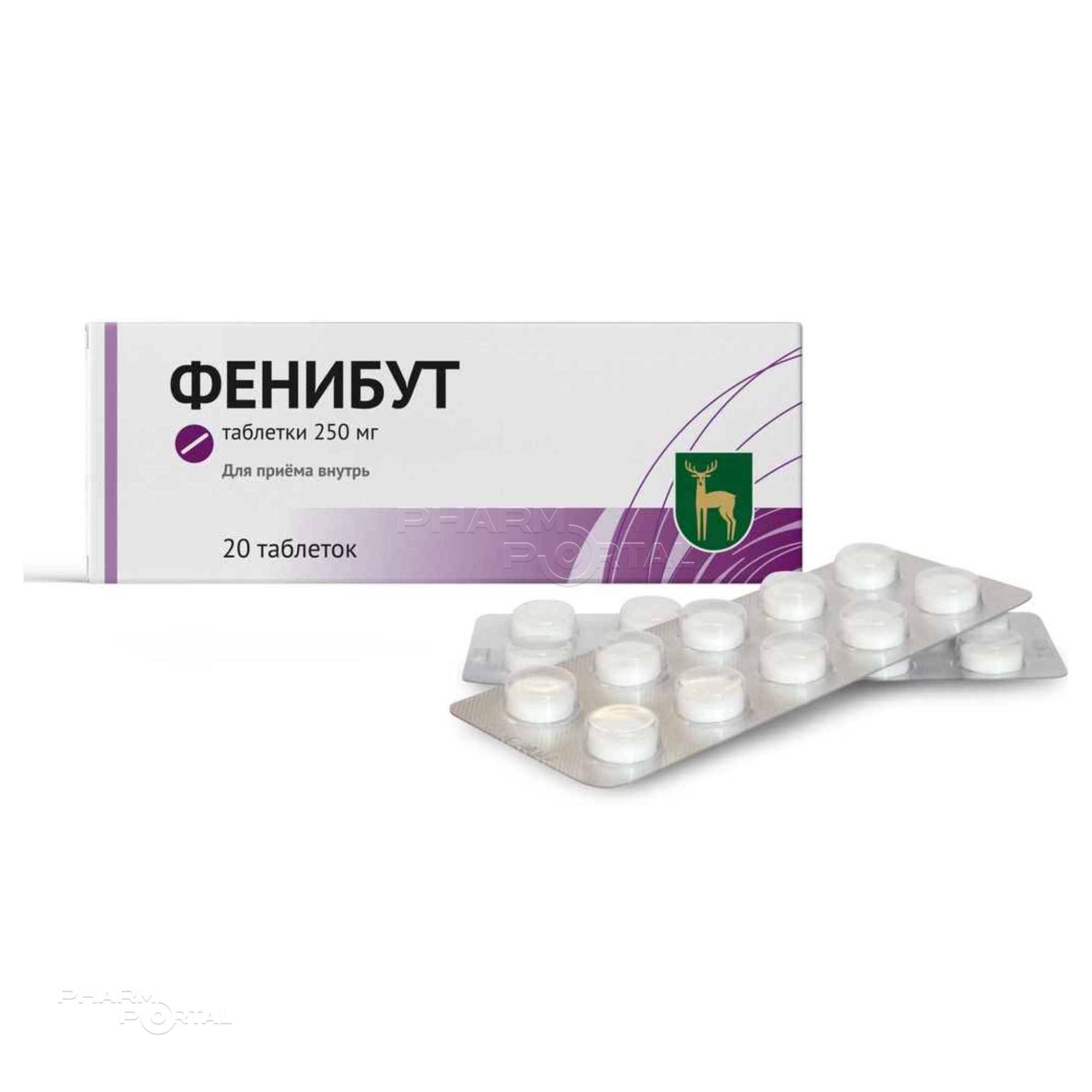 ФЕНИБУТ 250мг N20 табл МОСКОВСКИЙ ЭНДОКРИННЫЙ ЗАВОД