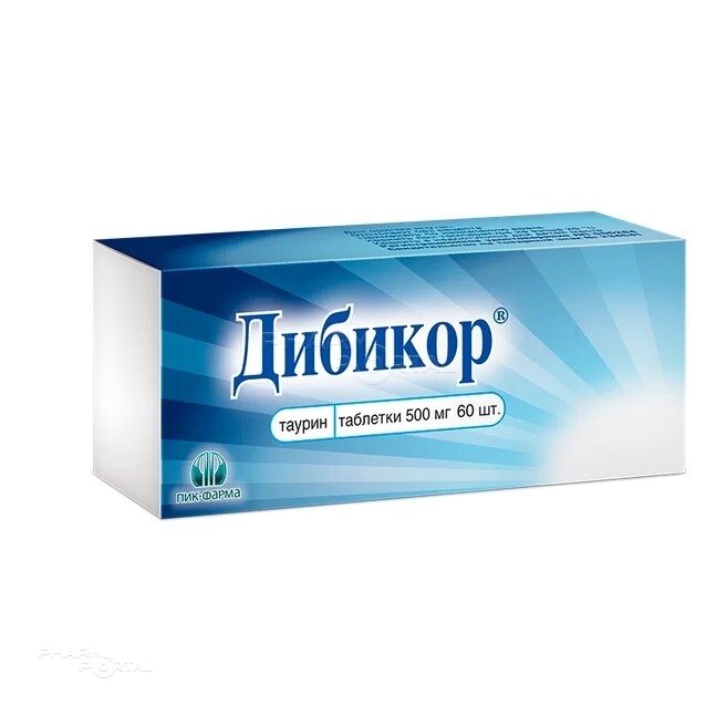 ДИБИКОР 500мг N60 табл ПИК-ФАРМА ЛЕК