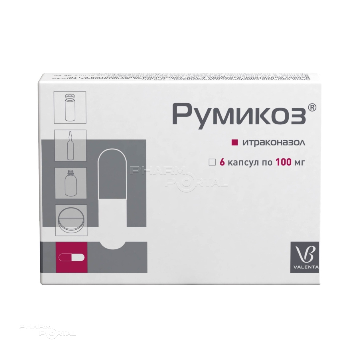 РУМИКОЗ 100мг N6 капс ВАЛЕНТА ФАРМАЦЕВТИКА