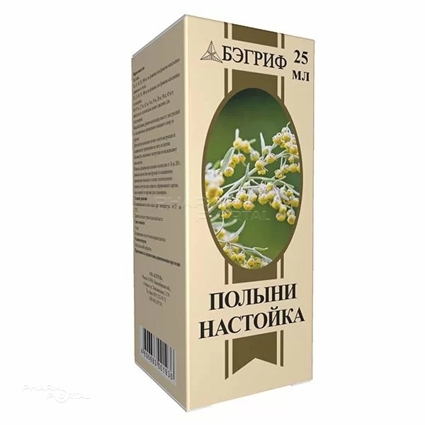 ПОЛЫНИ НАСТОЙКА 200г/1000мл x 25мл N1 наст БЭГРИФ
