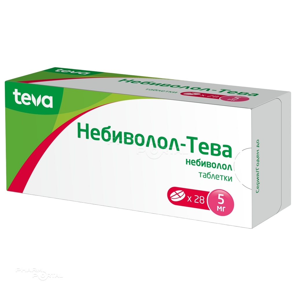 НЕБИВОЛОЛ-ТЕВА 5мг N28 табл БАЛКАНФАРМА ДУПНИТСА
