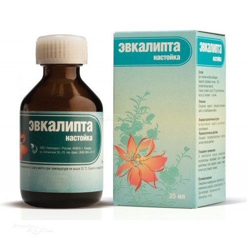 ЭВКАЛИПТА НАСТОЙКА 200г/1000мл x 25мл N1 наст ГИППОКРАТ