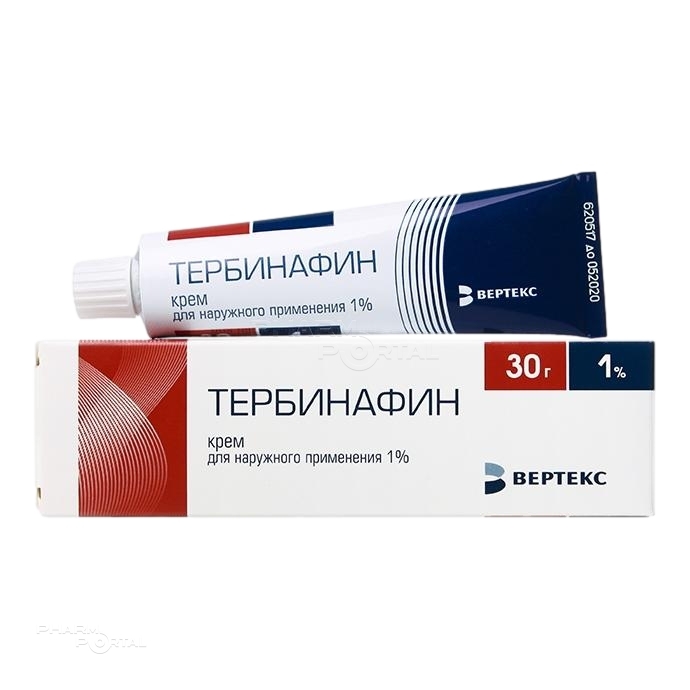 ТЕРБИНАФИН 1% x 30г N1 крем д/наружн прим ВЕРТЕКС