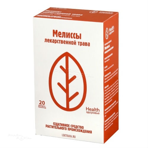 МЕЛИССЫ ЛЕКАРСТВЕННОЙ ТРАВА 1.5г N20 трава-пор ФИРМА ЗДОРОВЬЕ