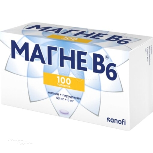 МАГНЕ B6 48мг+5мг N100 табл п.о. ОПЕЛЛА ХЕЛСКЕА ХАНГАРИ