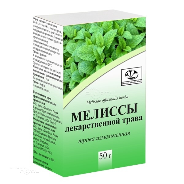 МЕЛИССЫ ЛЕКАРСТВЕННОЙ ТРАВА 50г N1 трава измельч ФИТО-БОТ