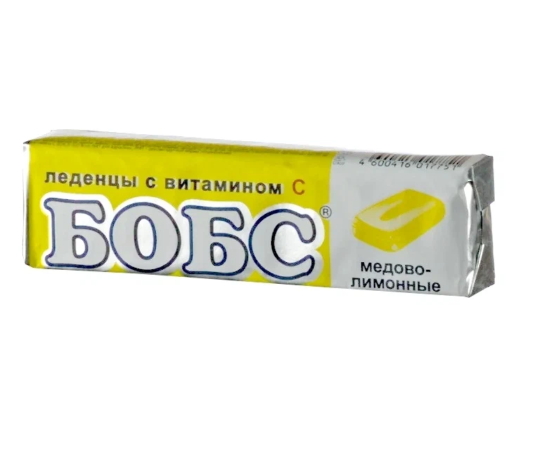 Бобс леденцы №10 мед-лимон