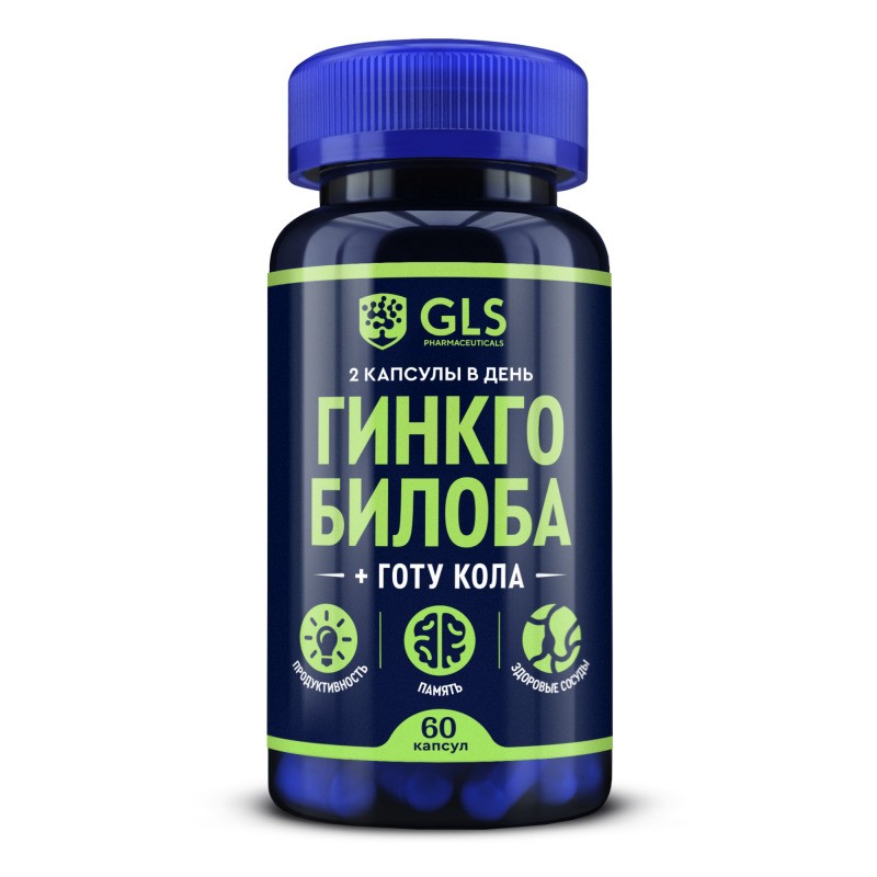 GLS Гинкго билоба+Готу кола капс 380мг №60 СТМ
